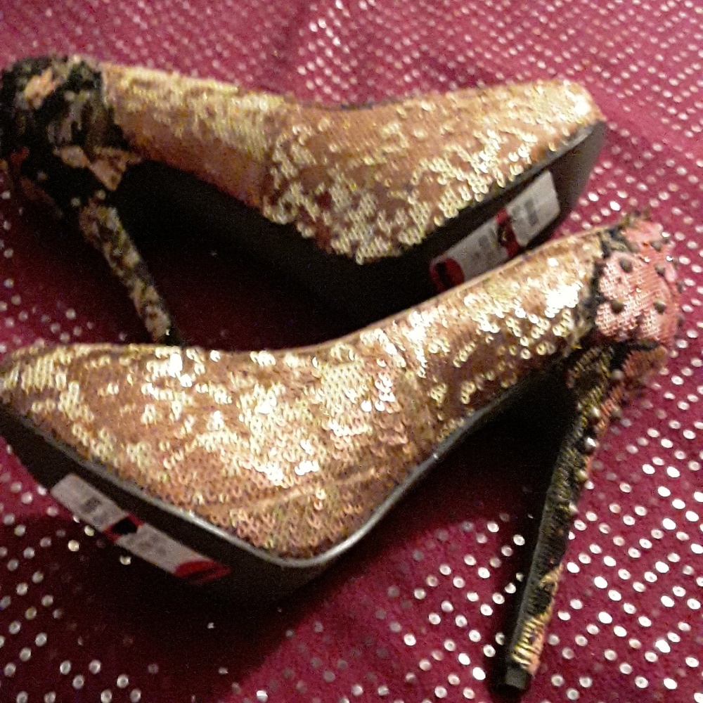 Naughty monkey heels NWT
